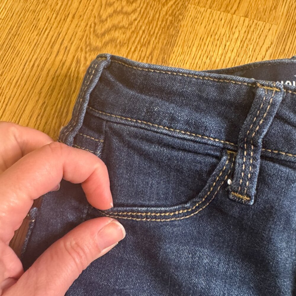 Hollister High Rise Jean Leggings Dark Wash Size 00 Regular - Picture 5 of 14